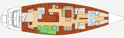 Luxury Sailing Charter - KIA ORA III Cabins